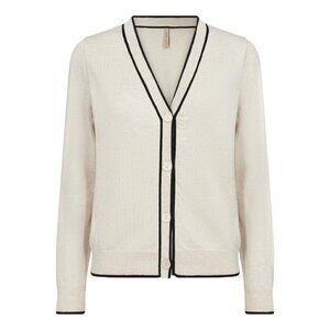 NWT SOYA CONCEPT Cream & Black Button Down Cardigan Regular Fit